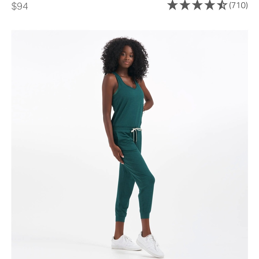 Vuori Lux Jumpsuit - medium jade